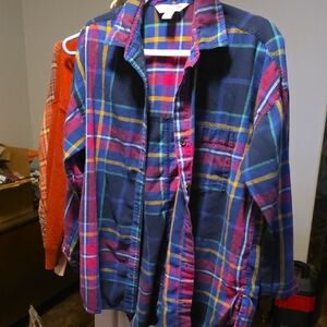 Old Navy Vibrant Plaid Women's Blouse